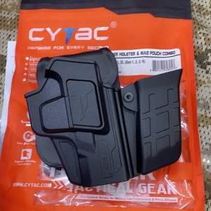 Cytac: SET Combo Sarung Polimer 19 + Mag Pouch-Pakai LuaR