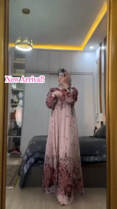 Himalaya Set Gamis Lebaran Dress Wanita Dewasa Rayon Diamond Premium Busui Friendly