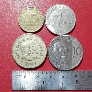 Koin Filipina Koleksi Kuno 4 Keping Campur BEKAS