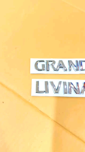 Emblem Bagasi Mobil Grand Livina Chrome Emboss .