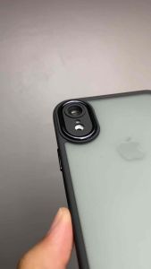Case IP XR X XS Camera Protector Hybrid EDGE Kotak New Anti Jatuh Black doft Hitam Doff