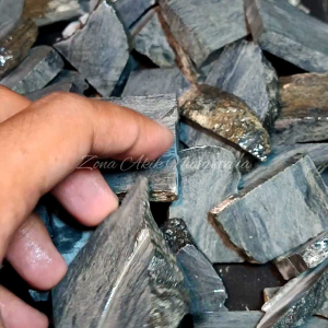 Batu Akik Badar Perak Rintik Natural Alam