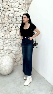 Rok Span Jeans Skirt Cessa Panjang