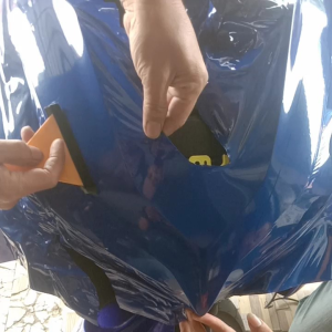 Skotlet Biru Tua Maxdecal & Glossy Tinggi 45 cm x 100 cm