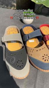 Sepatu sandal Selop slip on mules wanita cewek kulit sintetis terbaru 2022 ST01