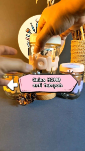 Gelas HOHO Anti Tumpah / Gelas Teh HOHO / Gelas Kopi Hoho / Gelas Estetik / Gelas Aesthetic 350 ML