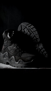 Caanggo Sepatu Tactical Boots Bravo Outdoor Zohere Black Tali Putar Tingi 6inc