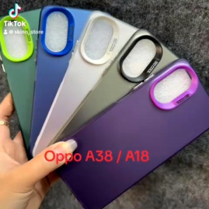 [ Ảnh thật ] Case ốp lưng Oppo A18 A38 viền dẻo lưng cứng nhám mờ chống vân tay