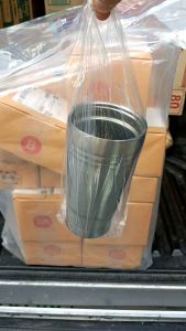 ถุงหิ้วแก้ว ถุง ถุงใส่แก้ว ถุงไฮโซ ถุงใส่แก้วน้ำ ตราอินทรีแดง 1แพ็ค 50ใบ