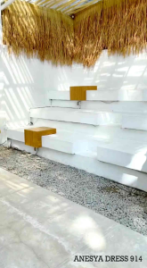 Anesya Dress Gamis Brokat dan Tile Pesta Lebaran