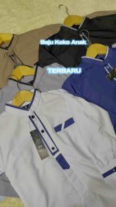 BAJU KOKO ANAK LAKI LAKI LENGAN PANJANG MOTIF KALIPA USIA 5-14 TAHUN TERBARU