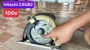 Cưa đĩa Hitachi hàng bãi xài điện 100 volt lưỡi 165mm