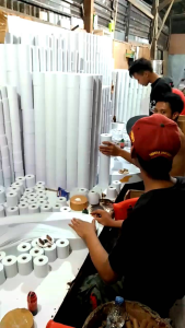 Kertas Struk NCR 2 Play 75x65mm Putih Merah Paket 10 Roll