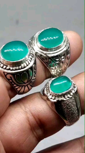 Cincin bacan doko kristal giwang / bacan minion / cincin batu akik bacan murah