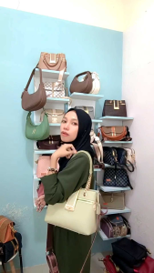 KEENSA Tas Wanita Selempang Emelie Bag 3 Ruang - Shoulderbag Handbag  Slingbag Korean Bag Style Kekinian