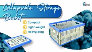 Collapsible Storage Basket | Foldable Organiser | Muti Purpose Plastic Box for Car Kitchen Books Toys Laundry Clothing Snacks Gardening Tools