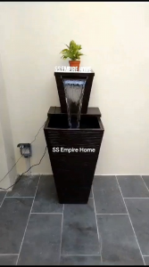 Fiberglass S4 Large / Medium Brown Feng Shui Water Fountain Pond Kolam Air Garden Water Feature 风水流水喷泉瀑布池 Waterfall