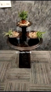 S69 Feng Shui 2ft Water Pond Fountain Kolam Air Sandstone Garden Water Feature Balinese Fish Waterfall Home 3f