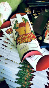 Box Kebab Bahan Ivory Putih isi 50 pcs/Dus Kebab Ivory Putih isi 50 pcs