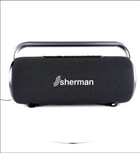 Sherman BS-2 ลำโพงบลูทูธ พกพา ขนาด 3 นิ้ว 2 ดอก กำลังขับ 60W-120W