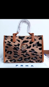 Tas PRAHA Tote Glamor Brand PRHA Premium Motif Loreng Mewah Untuk Wanita Dewasa handbag kd 64