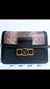 Tas PRHA PRAHA Motif Kulit Ular Kokoh Mewah Tas Wanita Untuk Pesta kd 61