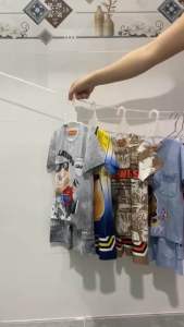 10-42kg bộ labubu -capypara bé trai tay ngắn quần đùi thun lạnh ann’skid loại 1 mềm mịn co giãn