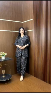COD | New Set wanita Terbaru Terlaris Kekinian Setelan Wanita Motif 2025