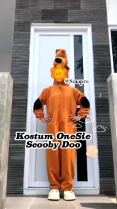 Baju Pentas Lomba Kostum Anak Setelan Karakter Maskot Anjing Scooby Doo Costume Outfit