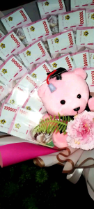Buket boneka wisuda 20-30 slot/ Buket graduation buat pacar/ buket kelulusan buat adik/ buket wisuda/ buket boneka fulus mainan