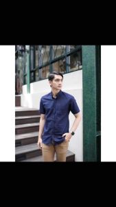 KEMEJA PENDEK AZWR TERLARIS/KEMEJA POLOS PRIA/KEMEJA SANTAI PRIA