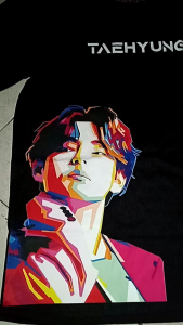 Kaos t shirt k pop bts kim taehyung v aesthetic