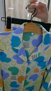 (พร้อมส่ง)ชุดนอนเนื้อผ้าเยื่อไผ่แขนยาว ขายาว