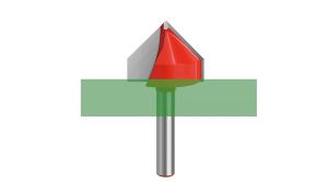 Mata Router Kayu V Groove Bit 6mm Shank 1/4 – Mata Profil CNC & Trimmer