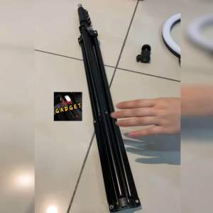 Led Ring Light 26cm + 2Meter Height Tripod Full Set With Phone Holder 3 Colour Ajdust able For Live/Tiktok/Photo/Video/Selfie