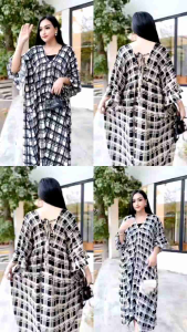 NEW MAIRA DRESS KOTAK // DASTER PREMIUM BEST SELLER