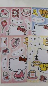 Set 8 sticker Hello Kitty với nhiều hoạt cảnh dễ thương tạo sự sáng tạo cho bé
