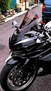 Spion Winglet Model H2R SLIM Version CARBON KEVLAR ASLI Universal Motorsport/Fairing Mirror - ZX25R.CBR.R15.R25.DLL