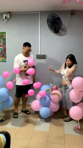 1pcs - 30cm BABY GENDER REVEAL CONFETTI POWDER POPPER GUESS BABY GENDER
