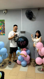 1 SET BABY GENDER REVEAL GUESSING BALLOON BOY OR GIRL CONFETTI DIY SET (READY STOCK KL)