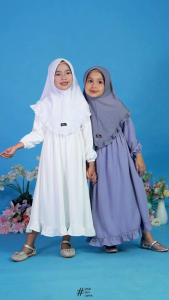 ARRAFI Hijab Instan AR 883 Kids Anak Perempuan Stella Premium Polos Rempel Pet Antem √ Armyna Hijab ||