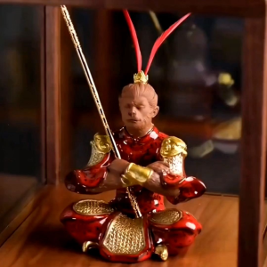 🇲🇾黑神话齐天大圣孙悟空 独孤求败 陶瓷摆件创意 斗战胜佛 卧室书房客厅装饰品 汽车车内摆件 Monkey King Wukong Ceramics Statue