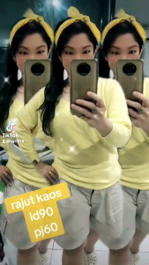 Atasan rajut kaos