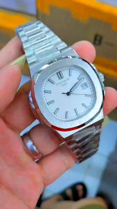 GROSIR TERMURAH!!!...Jam Tangan Sultan New P.P GENEVE AUTOMATIC JAPAN TGL ON Rantai Stainless Steel Gak Luntur Grade AAA Super