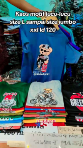 Kaos 100rb 7 pcs Kaos Tedy beart Baju atasan wanita