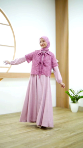 GAMIS REMAJA SET OUTER MOTIF KOTAK KIANA BY CUTETRIK GAMIS ANAK TANGGUNG 10 TAHUN 14 TAHUN TEENAGER