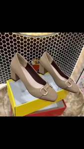 Dé nữ cao gót 7cm  quai đá sáng tôn chân ( mẫu mới )