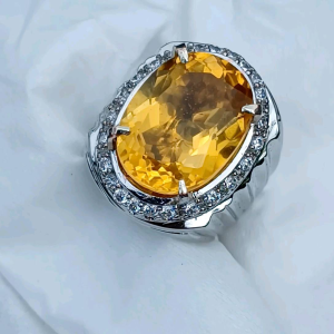 CINCIN BATU YELLOW CITRINE CUTTING HIGH QUALITY