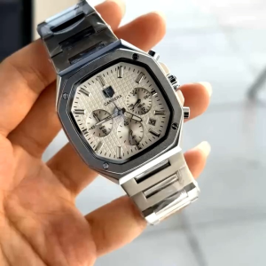 GROSIR TERMURAH!!!!...Jam Tangan Pria Keren New T4G C4RRER4 CHRONOGRAPH & TGL AKTIF Rantai Stainless Steel Gak Luntur Grade AAA