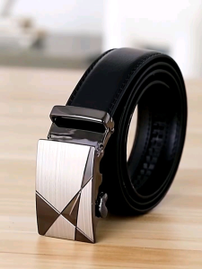 GRATIS ONGKIR!!sabuk otomatis rel kepala besi ikat pinggang pria kasul kerja gesper kulit fashion Import